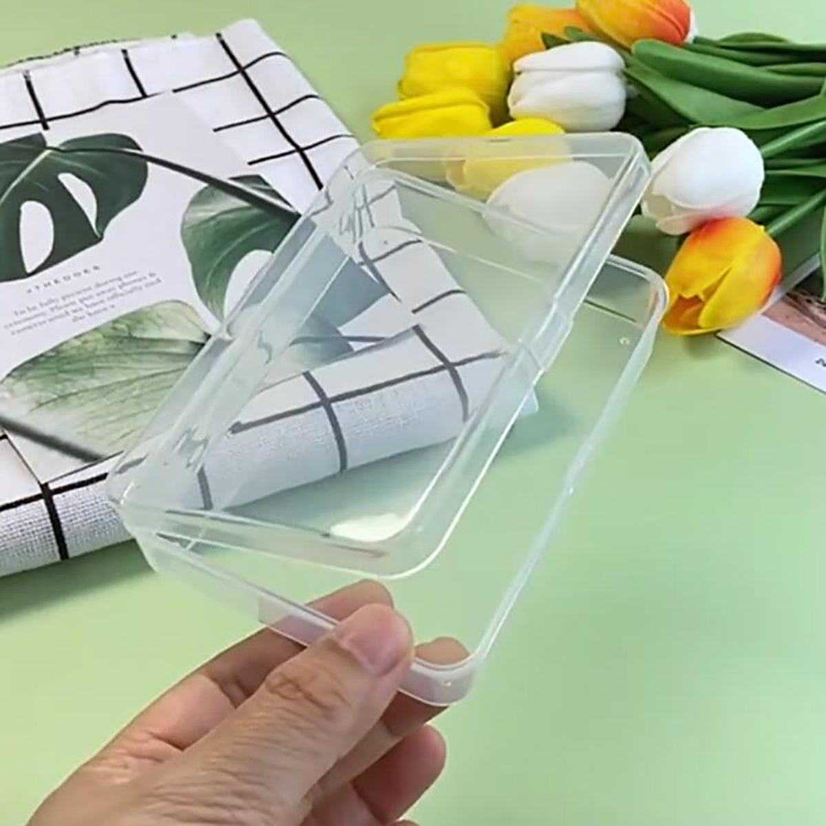 12 Pack Clear Plastic Beads Storage Containers Box (4.06 x 2.91 x 0.98 in)