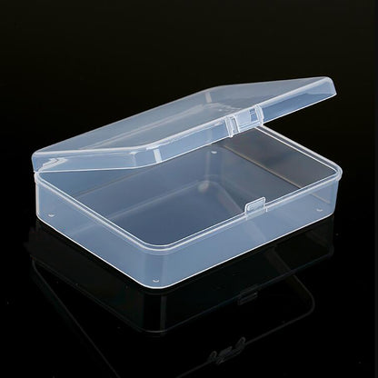 Rectangular Clear Plastic Storage Box Containers (4.45 x 3.31 x 1.14 inch) Pack of 12