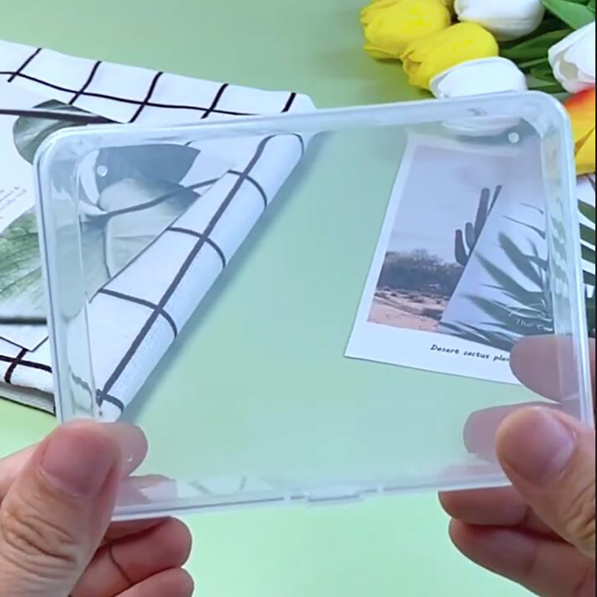 Rectangular Clear Plastic Storage Box Containers (4.45 x 3.31 x 1.14 inch) Pack of 12