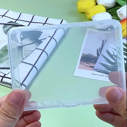 Rectangular Clear Plastic Storage Box Containers (4.45 x 3.31 x 1.14 inch) Pack of 12