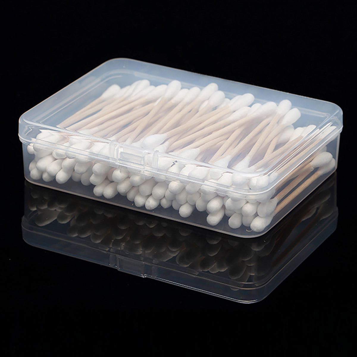 Rectangular Clear Plastic Storage Box Containers (4.45 x 3.31 x 1.14 inch) Pack of 12