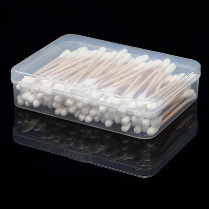 Rectangular Clear Plastic Storage Box Containers (4.45 x 3.31 x 1.14 inch) Pack of 12