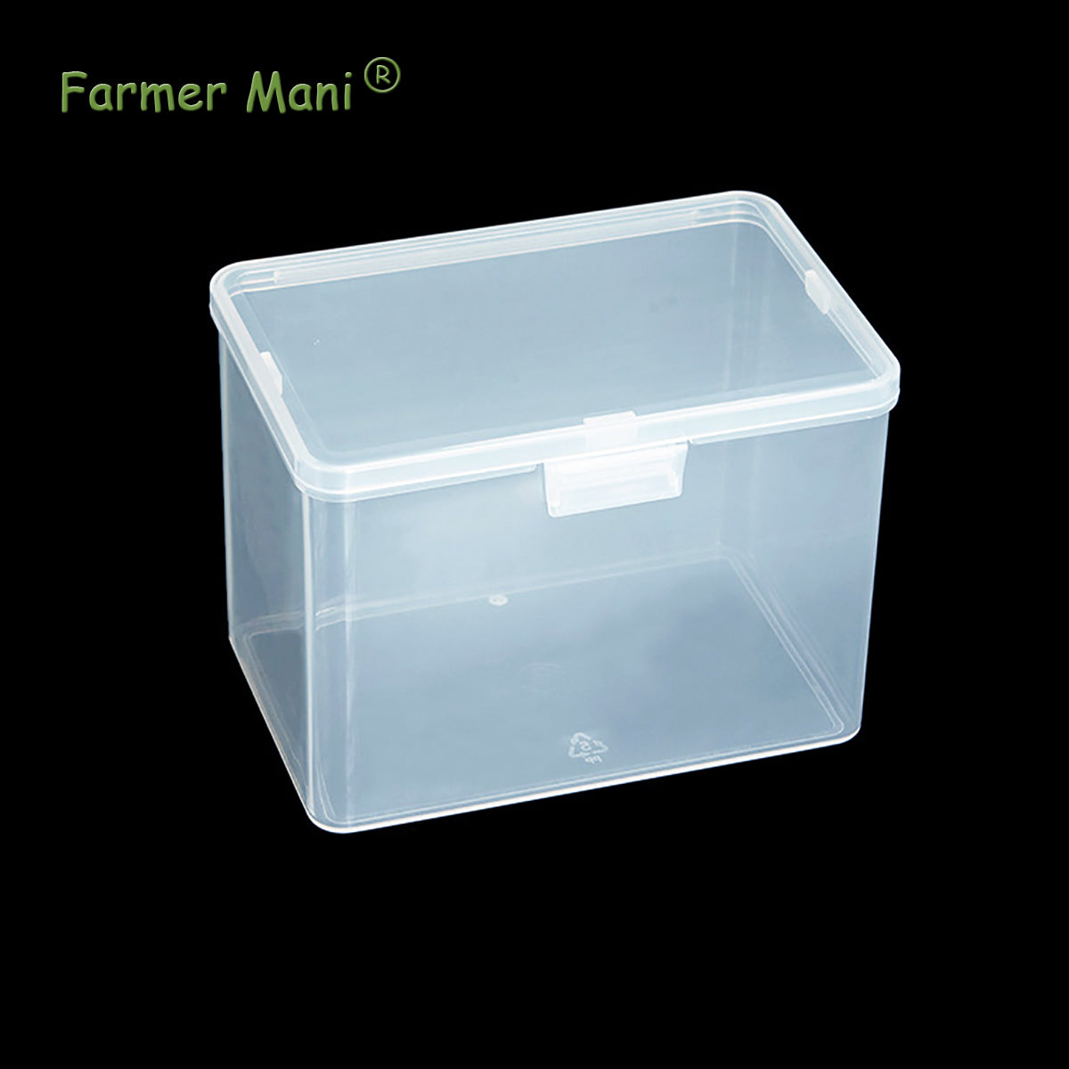 Clear Rectangle Mini Storage Containers Box with Lid (4.53 x 2.95 x 3.39 inch)