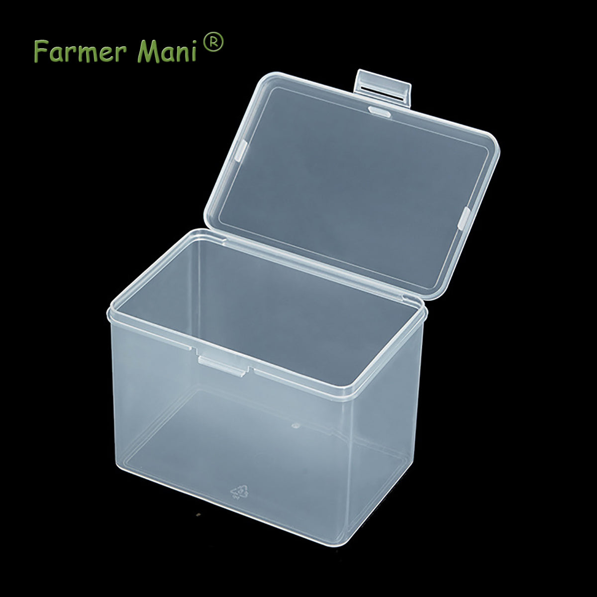 Clear Rectangle Mini Storage Containers Box with Lid (4.53 x 2.95 x 3.39 inch)
