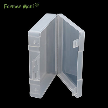2 Pack Rectangle Plastic Frosted Storage Containers Box(5.2 x 4.02 x 1.3 inch)
