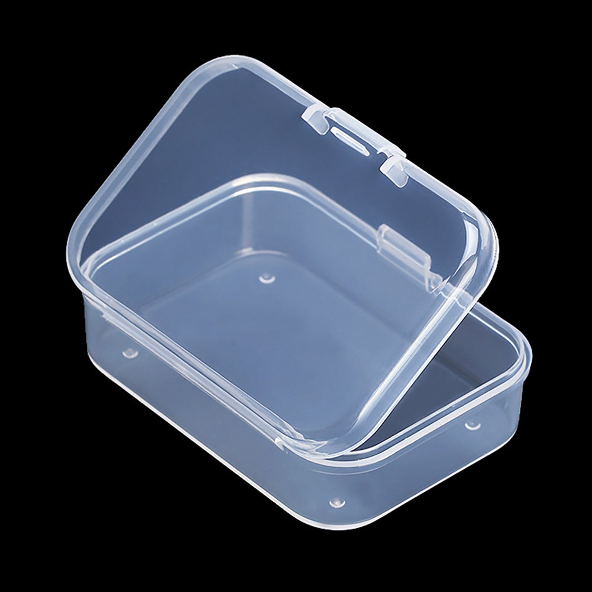 12 Pack Rectangle Plastic Clear Storage Containers Box (2.52 x 1.73 x 0.79 Inch)