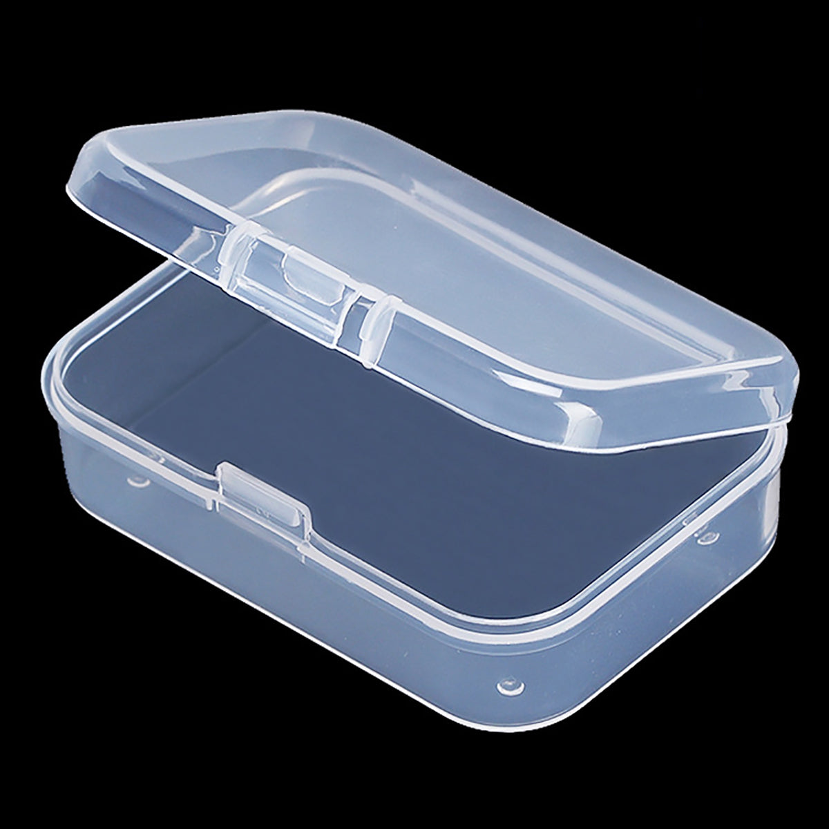 12 Pack Rectangle Plastic Clear Storage Containers Box (2.52 x 1.73 x 0.79 Inch)