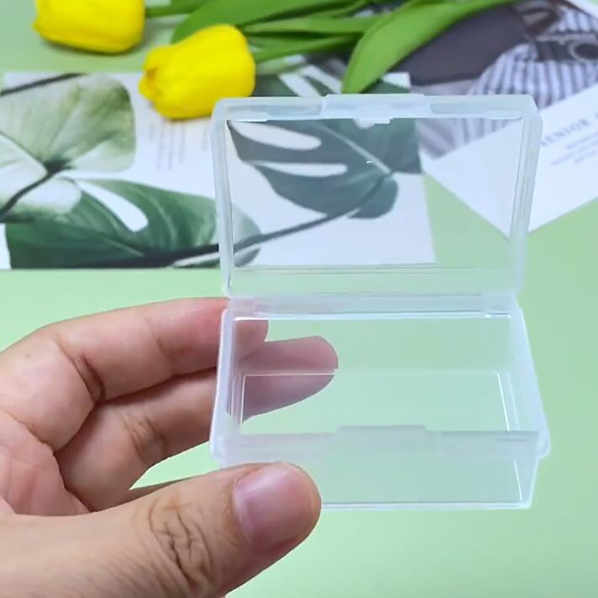 12 PCS Rectangular Clear Plastic Organizer Storage Box Containers (2.25 x 1.54 x 0.95 Inch)