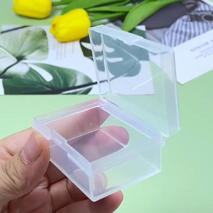 12 PCS Rectangular Clear Plastic Organizer Storage Box Containers (2.25 x 1.54 x 0.95 Inch)