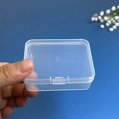 12 Pack Rectangle Small Plastic Containers (2.84 x 2.21 x 0.95 Inch)