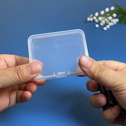 12 Pack Rectangle Small Plastic Containers (2.84 x 2.21 x 0.95 Inch)
