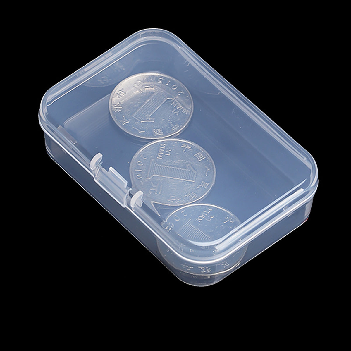 12Pack Rectangle Plastic Clear Storage Containers Box, 2.91x1.93x0.79 Inchs