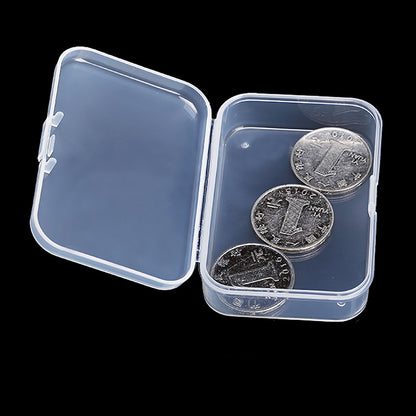 12Pack Rectangle Plastic Clear Storage Containers Box, 2.91x1.93x0.79 Inchs