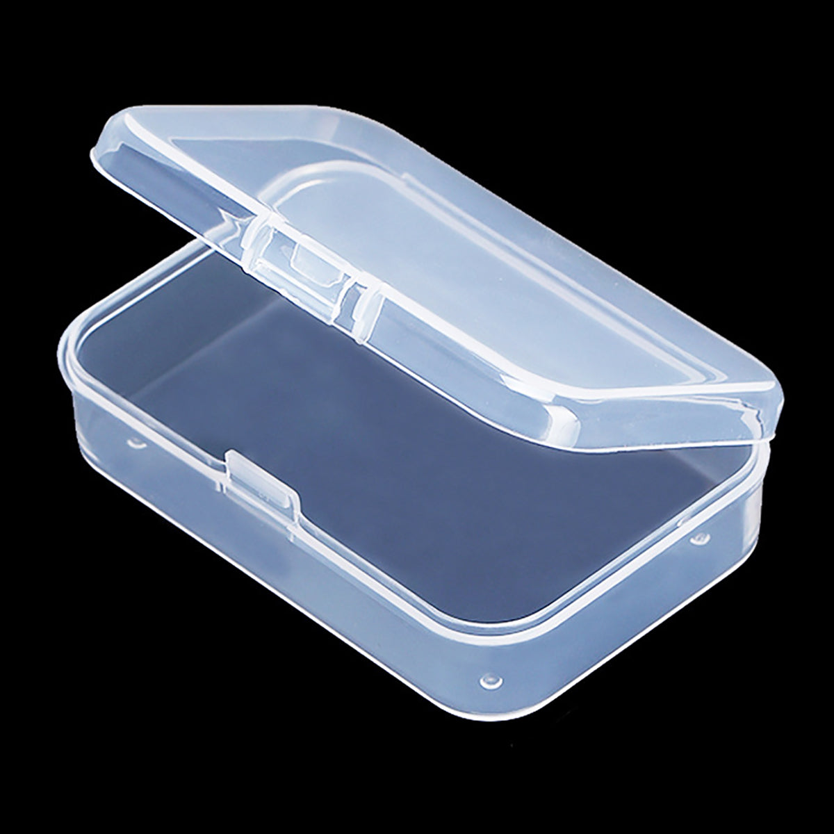 12Pack Rectangle Plastic Clear Storage Containers Box, 2.91x1.93x0.79 Inchs