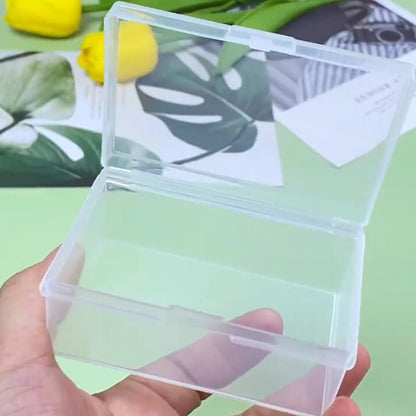 12 Pcs Rectangle Clear Plastic Box Containers (2.99 x 1.85 x1.81 inch)