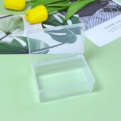 12 Pack Rectangular Clear Plastic Storage Containers, 3.39 x 2.21 x 1.38 Inchs