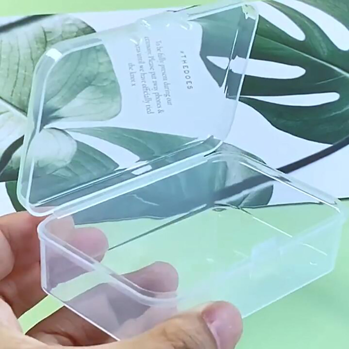 12 Pieces Clear Plastic Box Containers (3.27 x 2.13 x 1.02 inch)