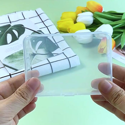 12 Pack Rectangle Plastic Clear Storage Containers Box (3.54 x 2.36 x 0.87 inch)
