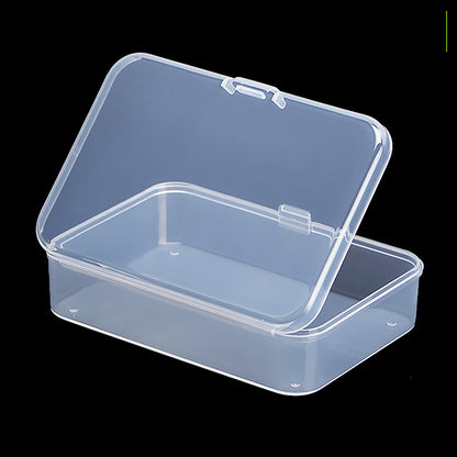 12 Pack Rectangle Plastic Clear Storage Containers Box (3.54 x 2.36 x 0.87 inch)