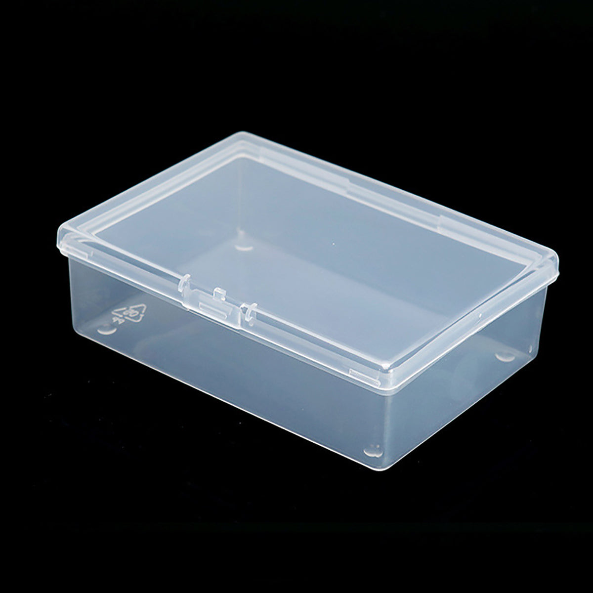 12 Pack Rectangle Clear Plastic Beads Storage Containers Box (4.02 x 2.84 x 1.3 Inch)
