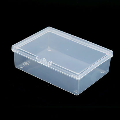 12 Pack Rectangle Clear Plastic Beads Storage Containers Box (4.02 x 2.84 x 1.3 Inch)