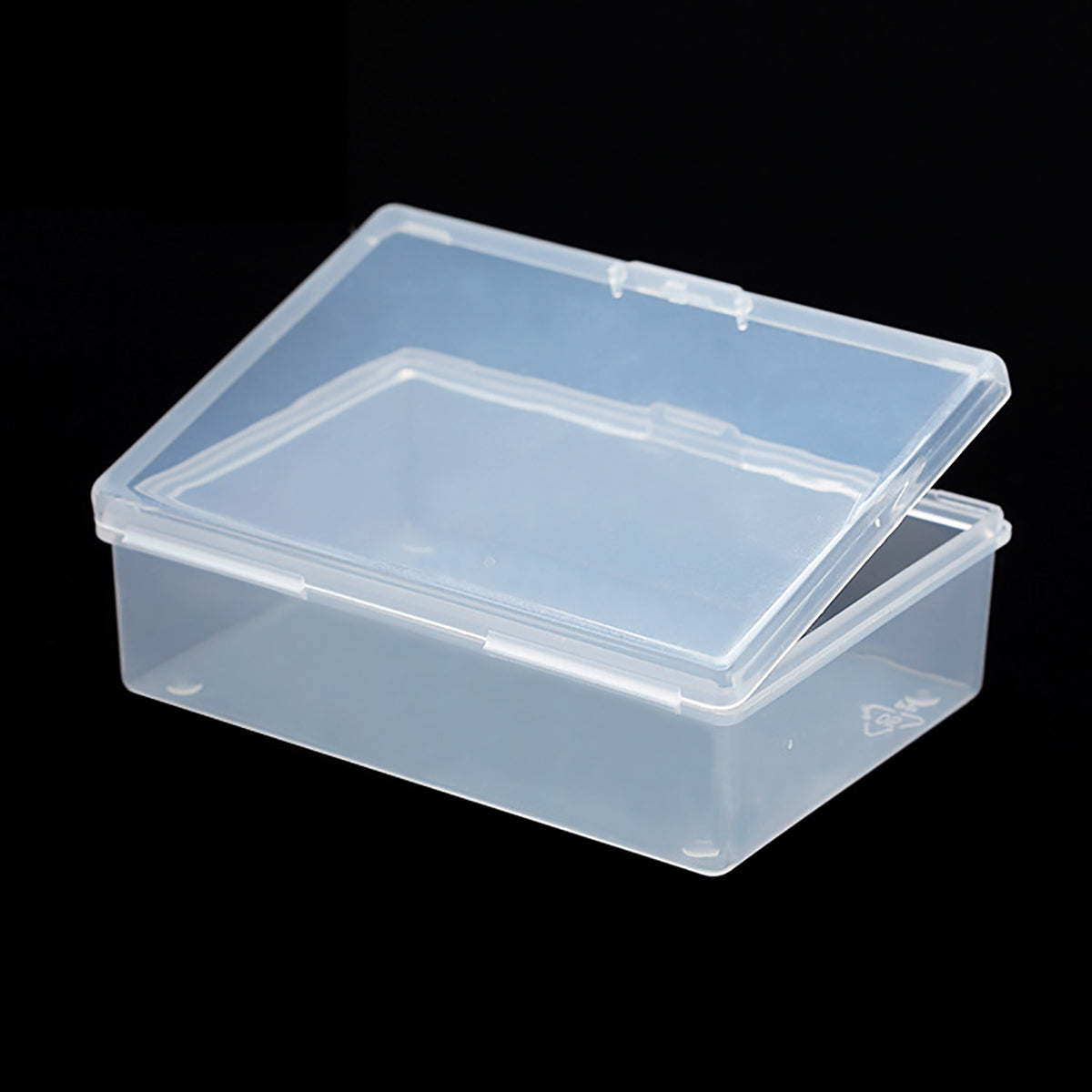 12 Pack Rectangle Clear Plastic Beads Storage Containers Box (4.02 x 2.84 x 1.3 Inch)