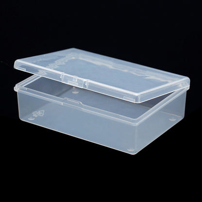 12 Pack Rectangle Clear Plastic Beads Storage Containers Box (4.02 x 2.84 x 1.3 Inch)