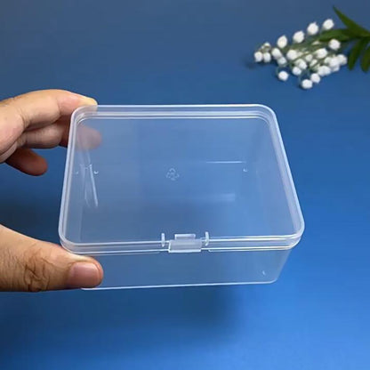 12 Pack Rectangle Clear Plastic Box Containers (3.82 x 3.03 x 1.69 Inch)
