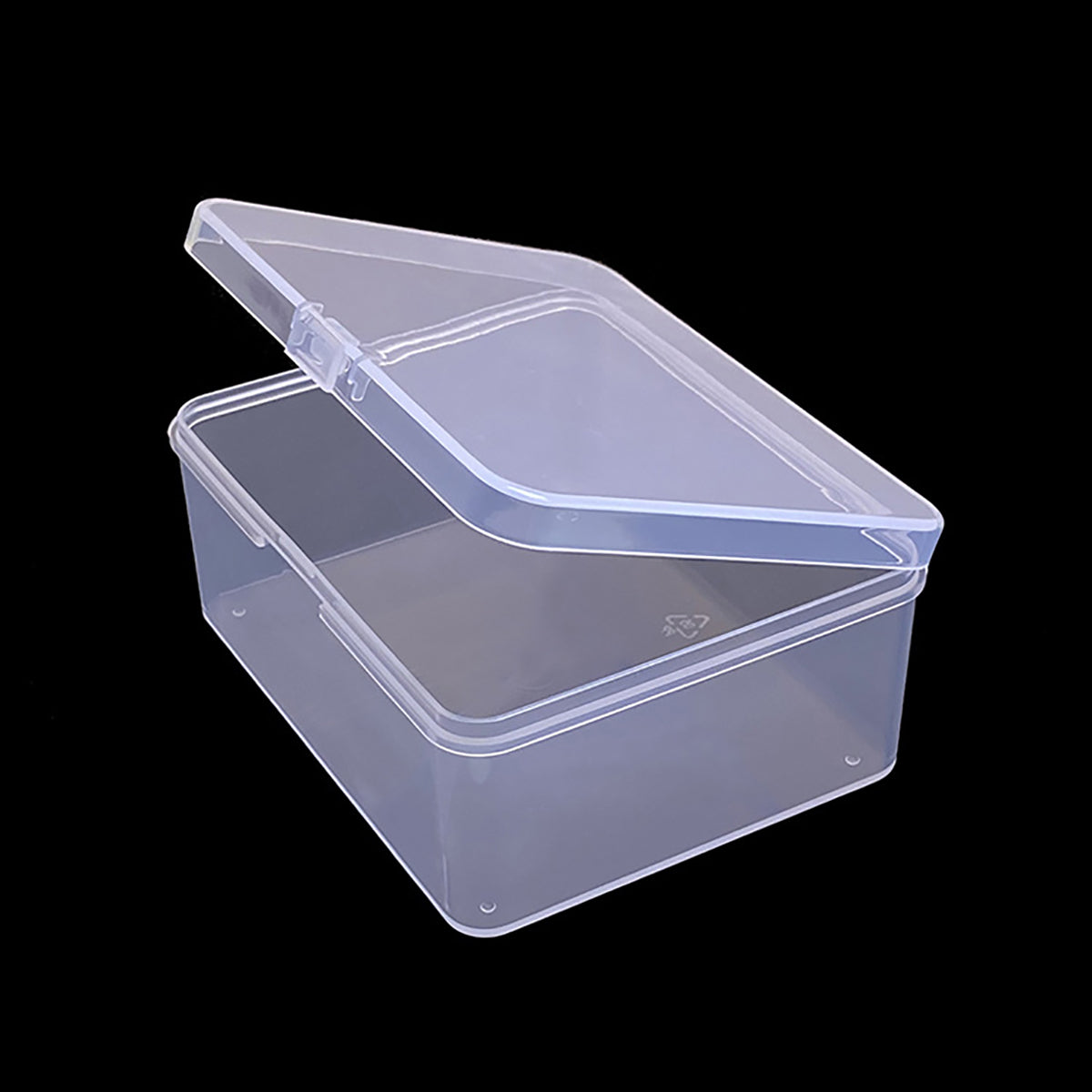 12 Pack Rectangle Clear Plastic Box Containers (3.82 x 3.03 x 1.69 Inch)