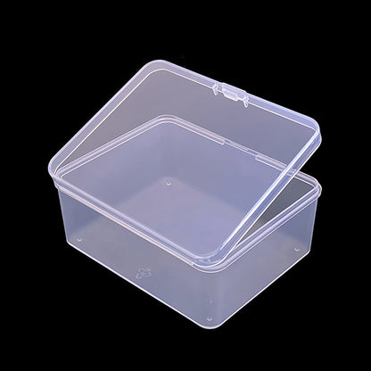 12 Pack Rectangle Clear Plastic Box Containers (3.82 x 3.03 x 1.69 Inch)