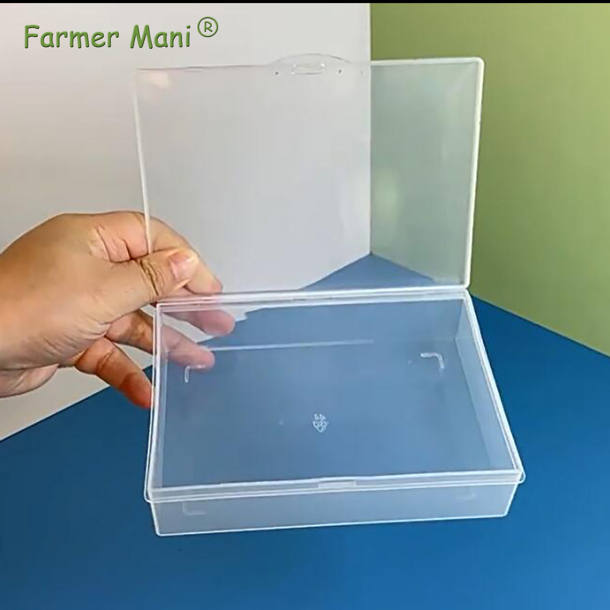 2 Pack Rectangle Plastic Clear Storage Containers Box (5.87 x 4.13 x 1.42 in)