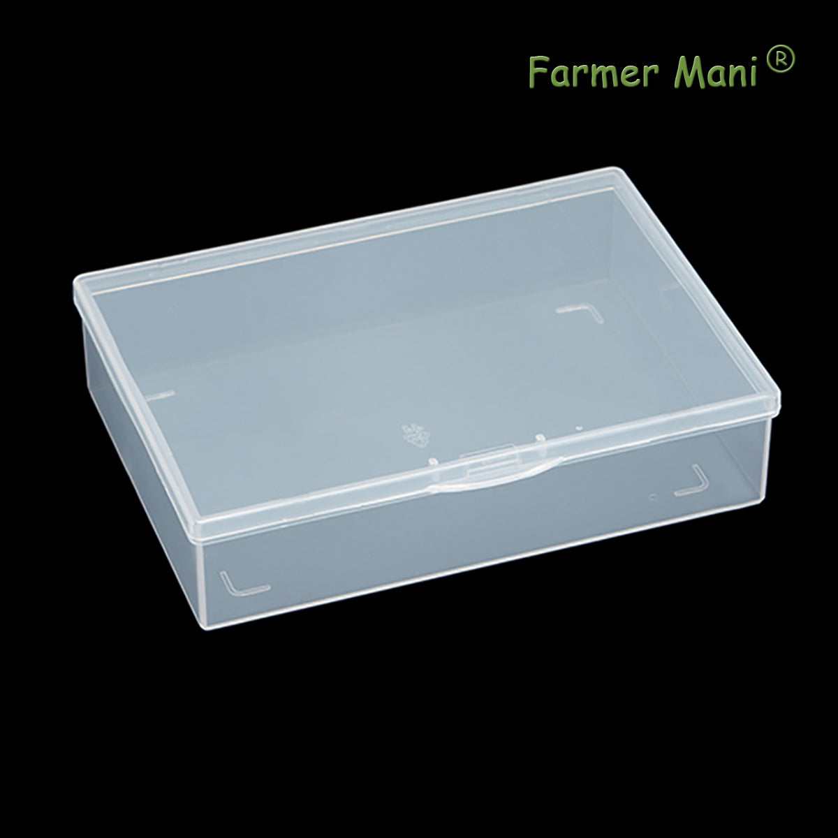 2 Pack Rectangle Plastic Clear Storage Containers Box (5.87 x 4.13 x 1.42 in)