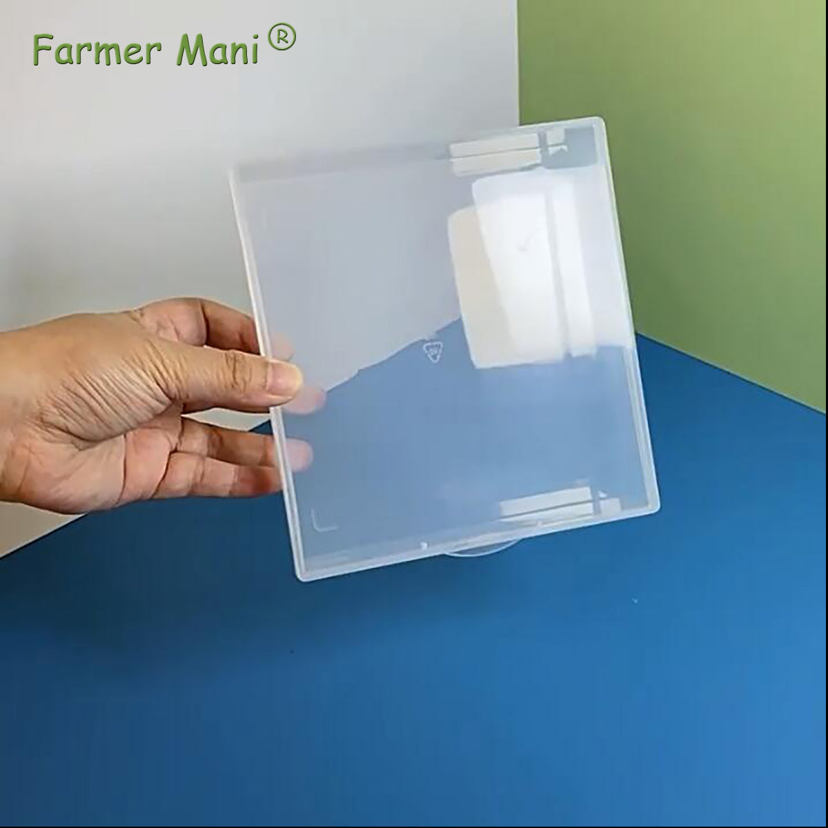 Clear Polypropylene Rectangle Beads Storage Containers Box (5.87 x 6.34 x 1.5 inch)
