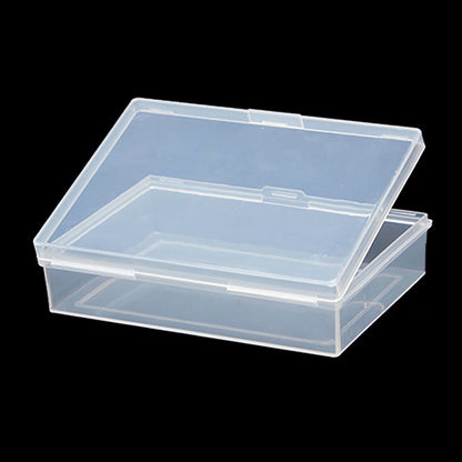 12Pcs Rectangular Clear Plastic Beads Storage Containers Box (3.74 x 2.72 x 0.95 inch)