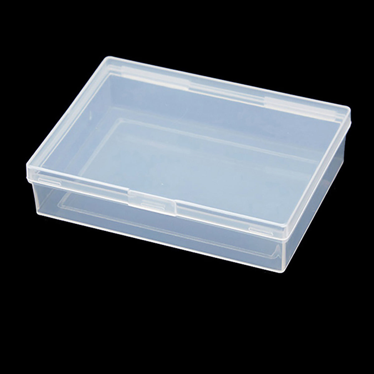 12Pcs Rectangular Clear Plastic Beads Storage Containers Box (3.74 x 2.72 x 0.95 inch)