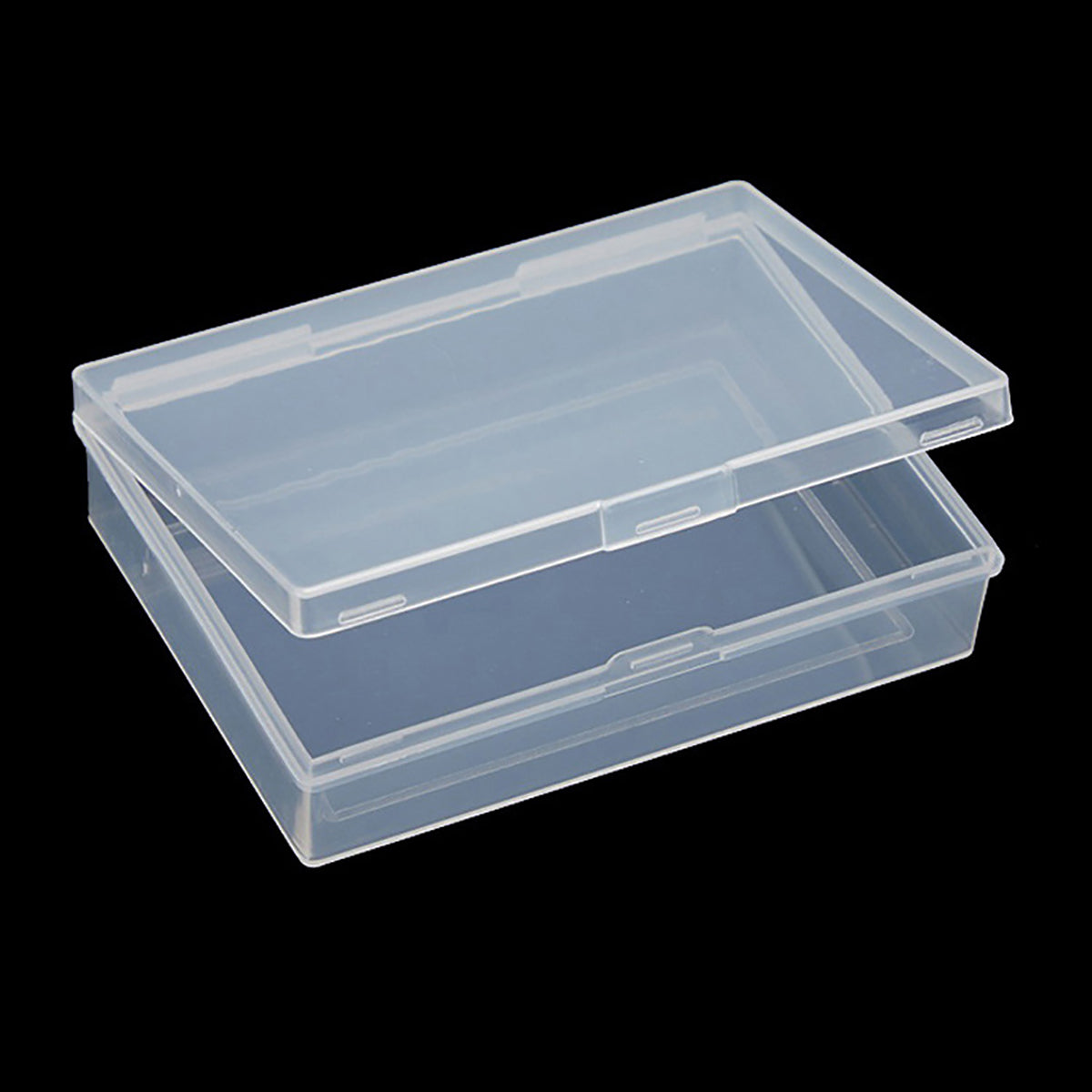12Pcs Rectangular Clear Plastic Beads Storage Containers Box (3.74 x 2.72 x 0.95 inch)