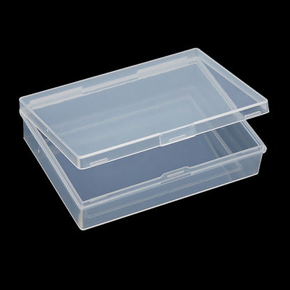 12Pcs Rectangular Clear Plastic Beads Storage Containers Box (3.74 x 2.72 x 0.95 inch)