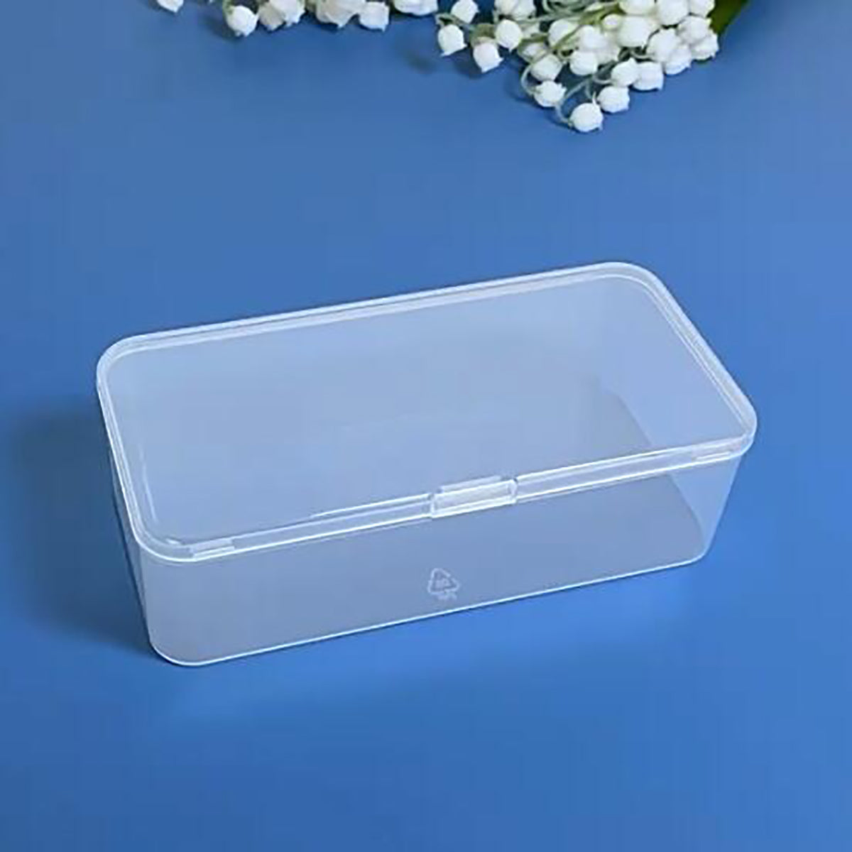12 pcs Plastic Clear Storage Containers Box (5.39 x 2.56 x 1.69 inch)