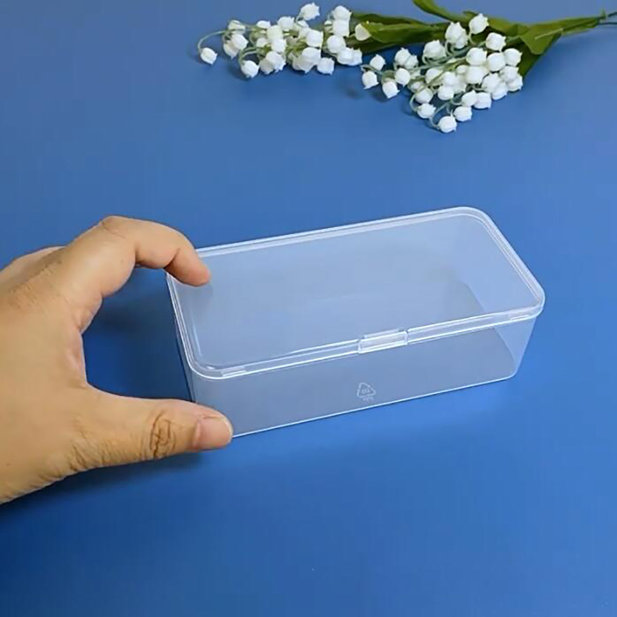 12 pcs Plastic Clear Storage Containers Box (5.39 x 2.56 x 1.69 inch)