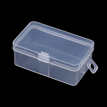 12 Pack Rectangular Clear Plastic Storage Containers with Hanging Ring (2.87 x 1.69 x 1.14 Inch)