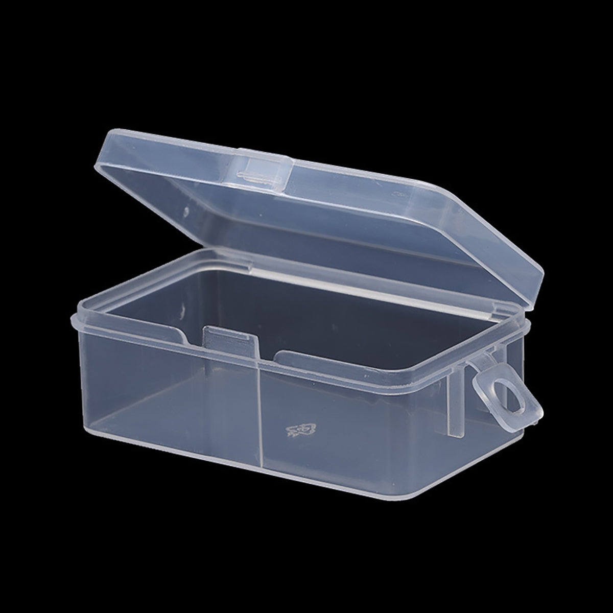 12 Pack Rectangular Clear Plastic Storage Containers with Hanging Ring (2.87 x 1.69 x 1.14 Inch)