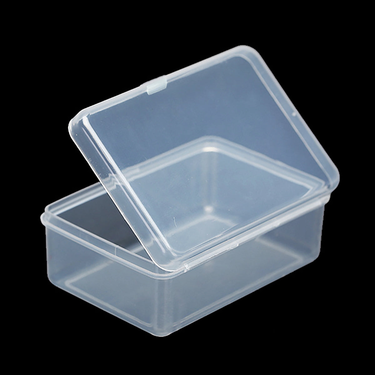 12 Pcs Rectangle Clear Craft  Supply Case (2.99 x 2.05 x1.18 inch)