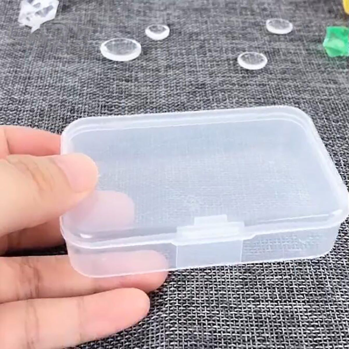 12Pcs Rectangular Mini Plastic Storage Containers (3.46 x 2.28 x 0.79 inch)