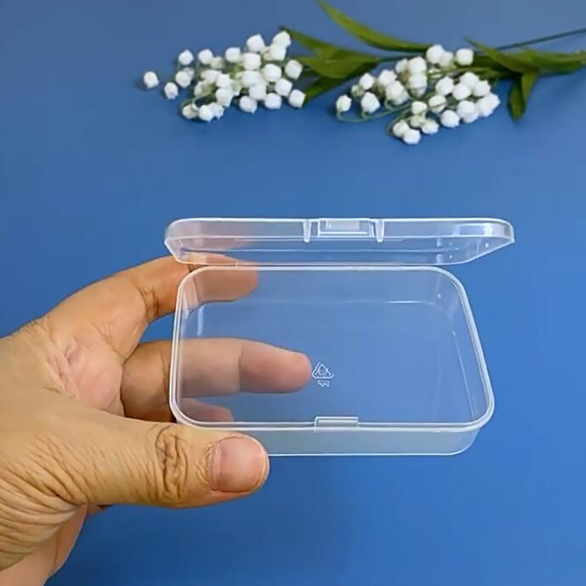 Rectangular Clear Plastic Box Containers (3.46" x 2.36" x 0.83 inch), 12 Pack