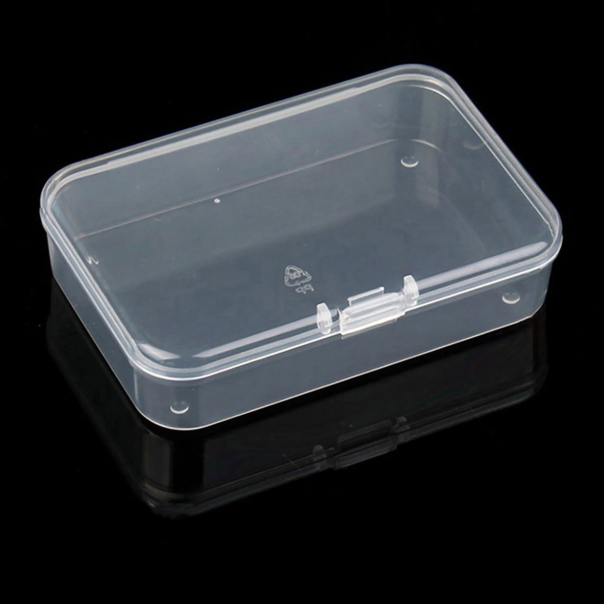 Rectangular Clear Plastic Box Containers (3.46" x 2.36" x 0.83 inch), 12 Pack