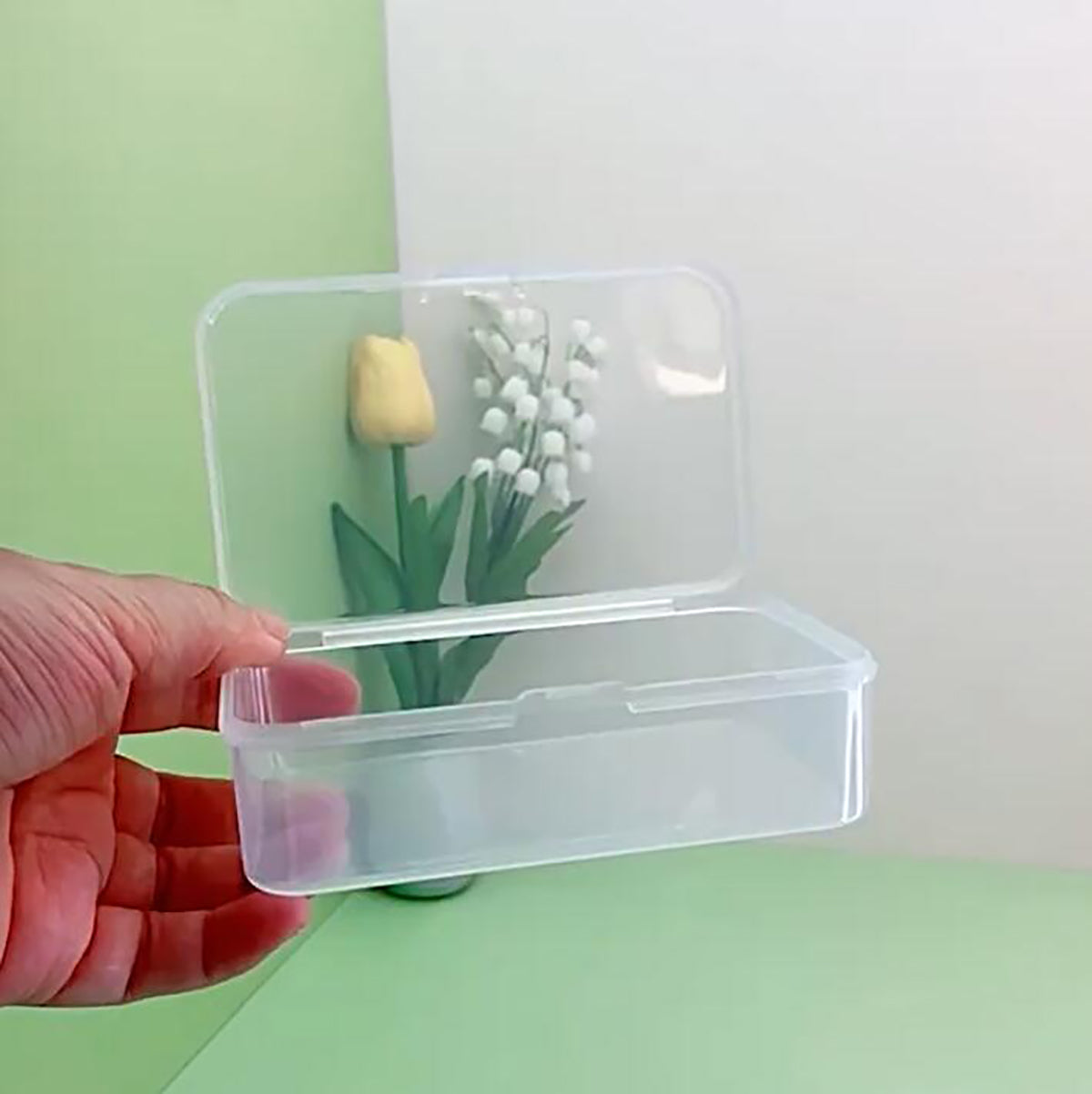 12 pcs Clear Plastic Box Containers (4.65" x 2.84" x 1.38 inch)