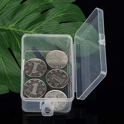 12 Pack Rectangle Plastic Clear Storage Containers Box (3.23 x 2.09 x 1.3 Inch)