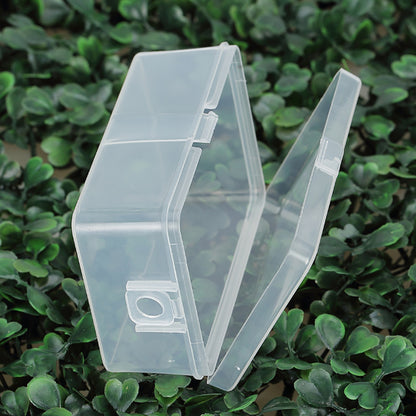 12 Pack Rectangle Plastic Clear Storage Containers Box (3.23 x 2.09 x 1.3 Inch)