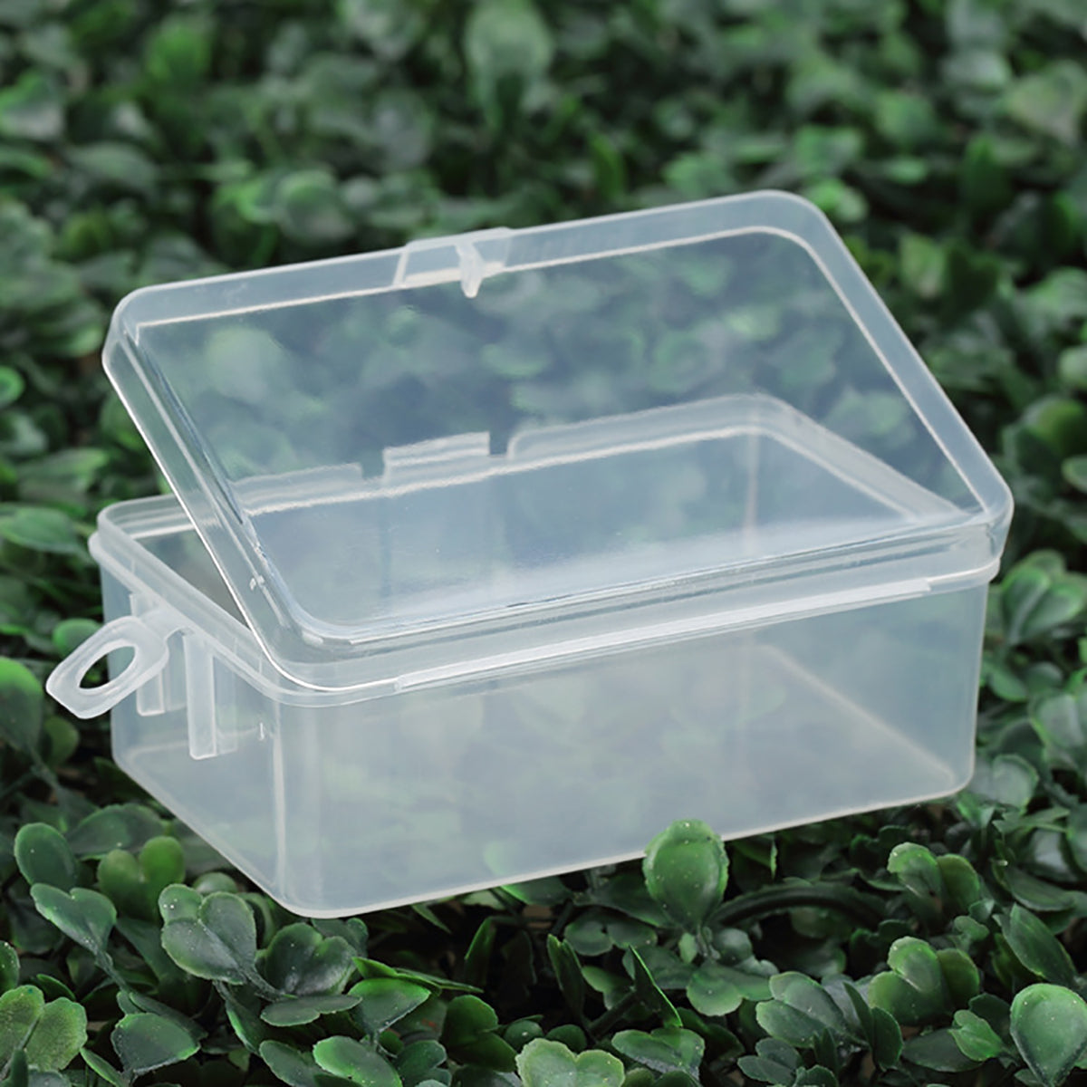 12 Pack Rectangle Plastic Clear Storage Containers Box (3.23 x 2.09 x 1.3 Inch)