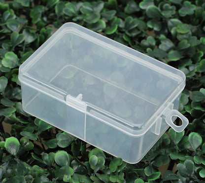 12 Pack Rectangle Plastic Clear Storage Containers Box (3.23 x 2.09 x 1.3 Inch)